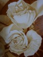 コーヒー画　白い薔薇はお好き？